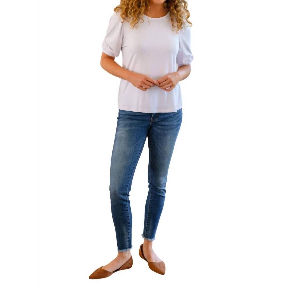 NEW ONE ELEVEN NORTH new days ahead blouse in white